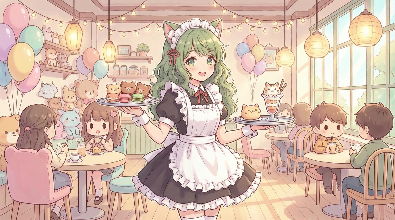 麻豆传媒猫咖女仆cosplay视频